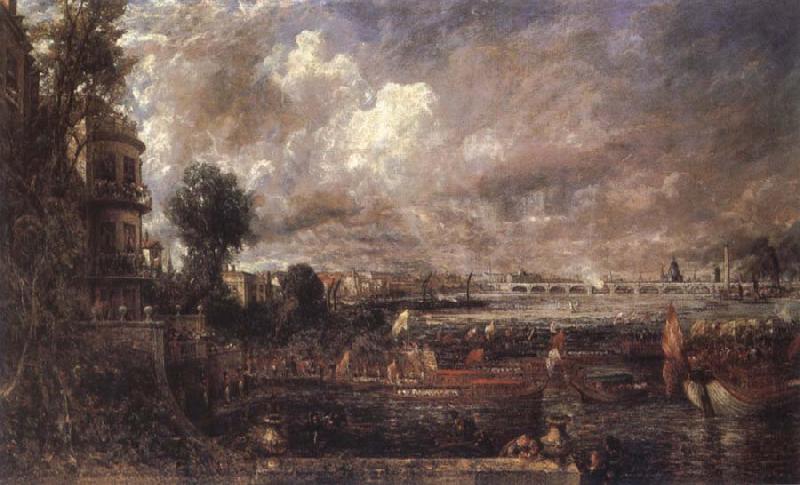 John Constable The Opening of Waterloo Bridge Germany oil painting art